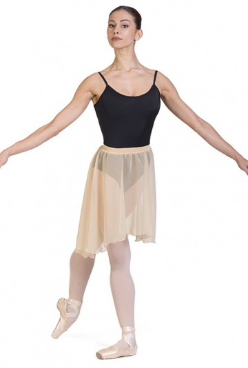High-low chiffon dance skirt F403